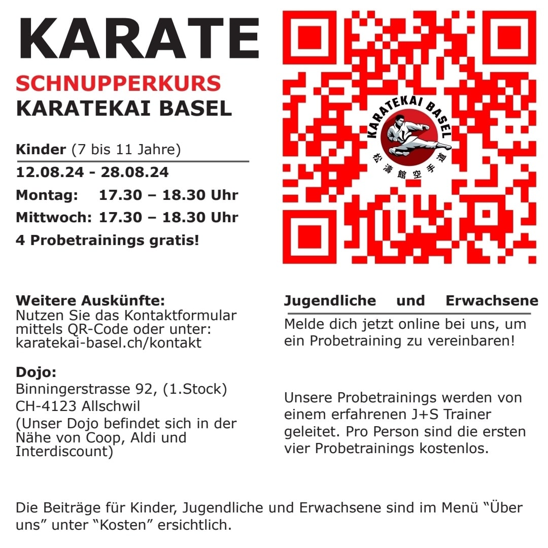 Karatekai Basel - Schnupperkurs