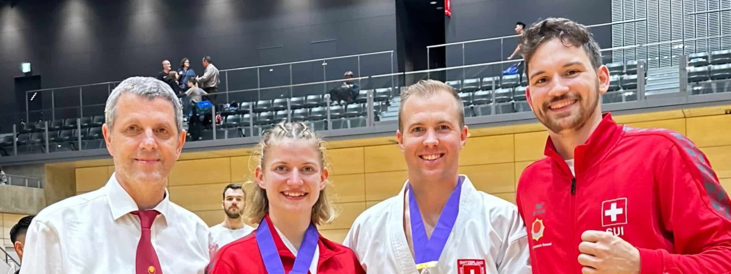 Karatekai Basel - Zora Schöpflin und Tobias Müller gewinnen Medaillen an der JKA Weltmeisterschaft in Japan